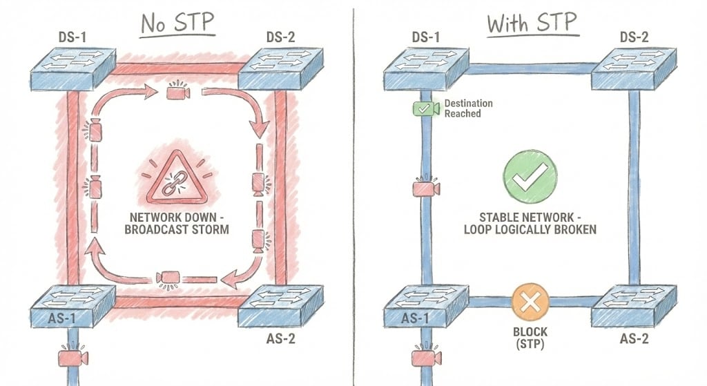 Stp Network Lab STP & RSTP Lab on EVE-NG: Spanning Tree Configuration