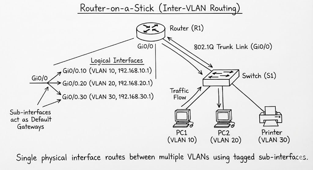 router on a stick
